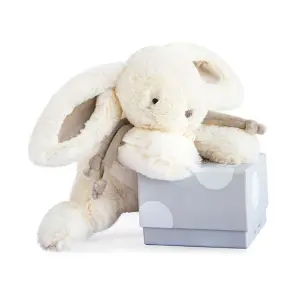 Plush Doudou & compagnie Lapin Bonbon Taupe image-0