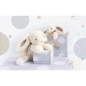 Plush Doudou & compagnie Lapin Bonbon Taupe image-0