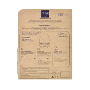 Rabbit musical nightlight Doudou & compagnie Culbuto image-3