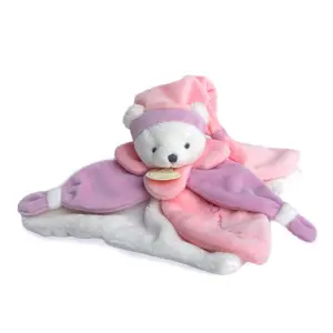 Plush Doudou & compagnie Ours Rose Collector image-0