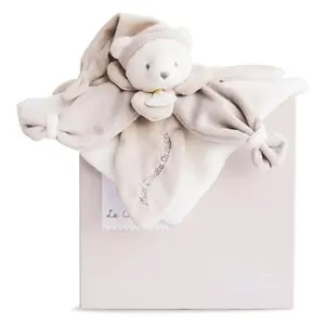 Peluche Doudou & compagnie Ours Gris Collector image-1