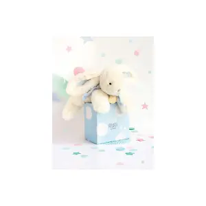 Plush Doudou & compagnie Lapin Bonbon Bleu image-3