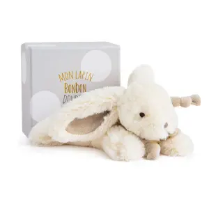 Plush Doudou & compagnie Lapin Bonbon Taupe image-0