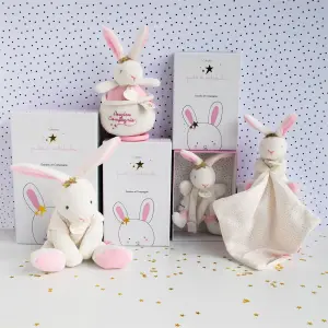 Plush Doudou & compagnie Lapin Fleurs image-1