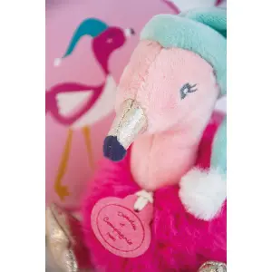 Plush Doudou & compagnie Flamant Rose Minizoo image-3