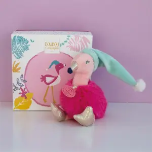 Plush Doudou & compagnie Flamant Rose Minizoo image-4