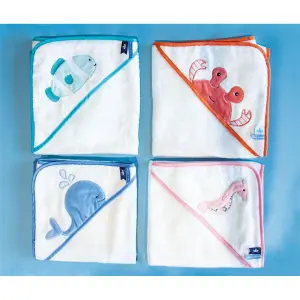 Baby bath cape Doudou & compagnie Poisson image-3
