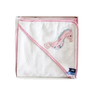 Baby bath cape Doudou & compagnie Hippocampe image-0