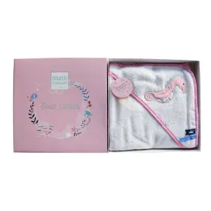 Baby bath cape Doudou & compagnie Hippocampe image-1