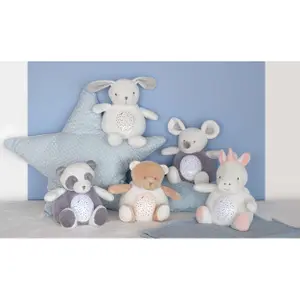 3-light nightlight with natural sound music Doudou & compagnie Lapin image-1