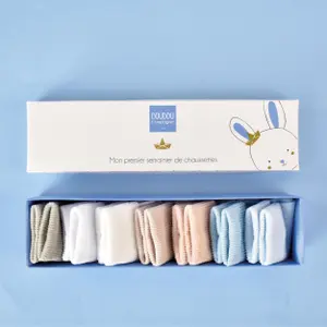 Set of 7 pairs of baby socks Doudou & compagnie image-2