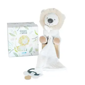 Plush with pacifier clip Doudou & compagnie Unicef - Lion image-0