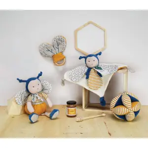 Pantin Doudou & compagnie Pollen L'Abeille Bio image-2
