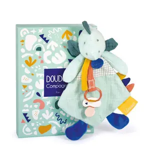 Plush with pacifier clip Doudou & compagnie Les Calinousaures - Filou image-0