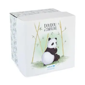 Pacifier + comforter with pacifier clip Doudou & compagnie Unicef - Panda image-2