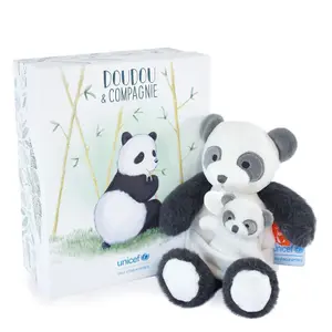 Plush Doudou & compagnie Unicef - Panda & Bébé image-1