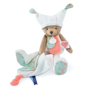 Teddy bear puppet with 3 stories Doudou & compagnie image-0