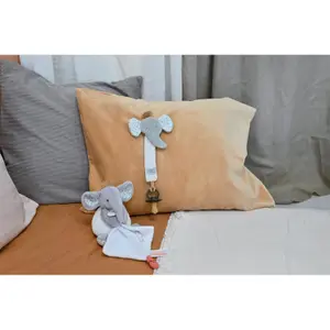 Elephant puppet with cuddly toy Doudou & compagnie 15 cm image-2