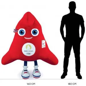 Mascota de felpa oficial de los Juegos Olímpicos de París 2024 160 cm  image-0