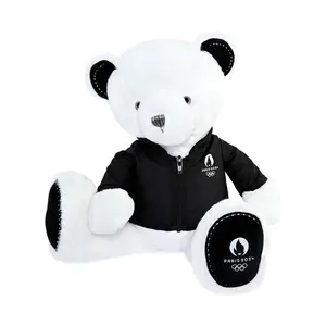 Osito de peluche con chaqueta paris 2024 premium 37 cm 
