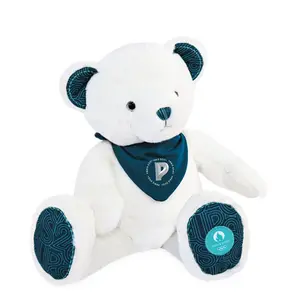 Peluche ours avec bandana Paris 2024 Premium 37 cm