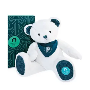 Peluche ours avec bandana Paris 2024 Premium 37 cm image-1