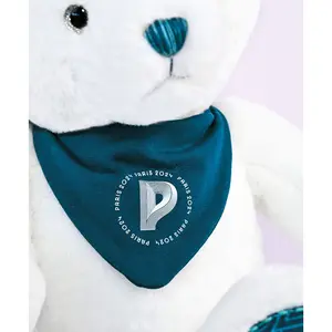 Peluche ours avec bandana Paris 2024 Premium 37 cm image-2