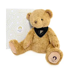 Peluche ours avec bandana Paris 2024 Premium 37 cm image-1