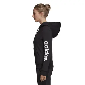 Chaqueta con capucha para mujer adidas Essentials Linear Fleece image-5