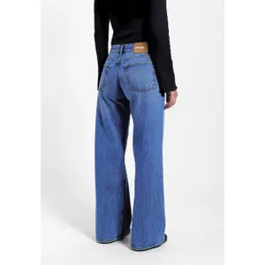 Jeans a gamba larga stile retrò donna Dr. Denim Rhue image-1