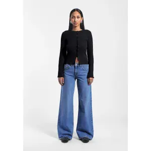 Jeans a gamba larga stile retrò donna Dr. Denim Rhue image-2