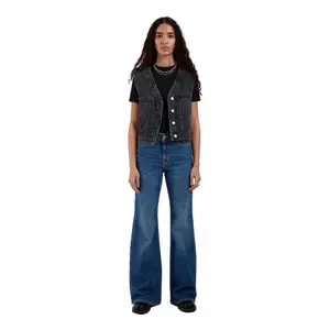Women's Retro Denim Gilet Dr. Denim Tina