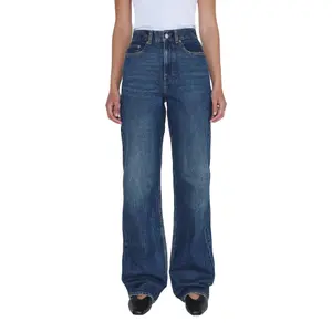 Women's Retro Dark Wash Straight Jeans Dr. Denim Echo