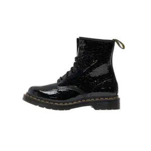 Botas de mulher Dr Martens 1460 Patent Lamper Leopard Emboss image-1