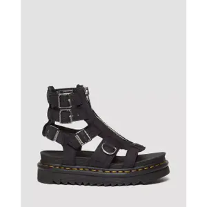 Damen Keilsandaletten aus Nubuk mit Reißverschluss Dr Martens Tumbled image-6