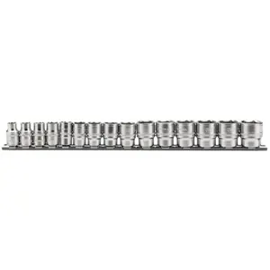 Shiny Chrome Socket Set Draper (x15) image-0