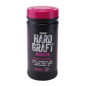 Multi-Use Textured Cleaning Wipes Draper Hard Graft image-0