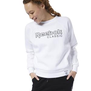 dt7275-sweatshirt-damen-reebok-classics-en-molleton-weiss-schwarz