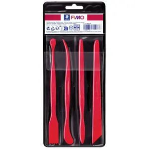 Creative activities spatulas modelling clay x4 Dtm Loisirs Creatifs image-0