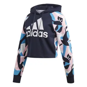 Sudadera con capucha para mujer adidas Sport ID Printed Crop image-0