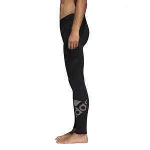 Calças de compressão adidas Alphaskin Sport Badge of Sport Long image-4