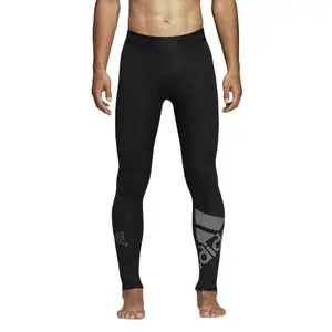 Calças de compressão adidas Alphaskin Sport Badge of Sport Long image-1