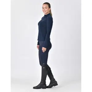 Damen Langarm-Reitshirt aus gebürstetem Material Dublin image-3