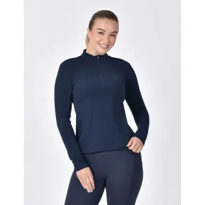 Damen Langarm-Reitshirt aus gebürstetem Material Dublin image-1