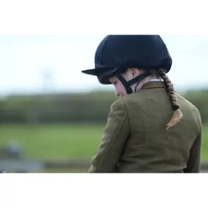 Fitted equestrian jacket with suede collar for women Dublin Albany Tweed image-2