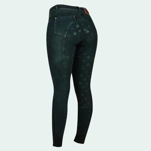 Pantalón vaquero de equitación con estampado de silicona de agarre total para mujer Dublin Shona image-2