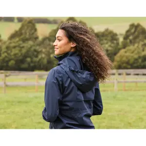 Casaco de equitação à prova de água para mulheres Dublin Larni Longline image-4