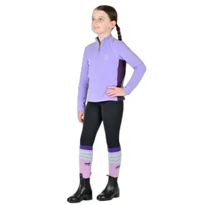 Camisola de equitação para crianças Dublin Sadie Panel Detail image-1