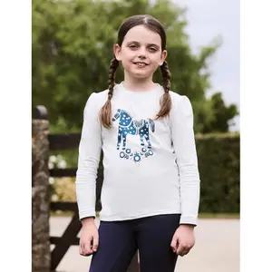 Puff sleeve t-shirt for kids Dublin Poppy image-1