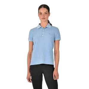 Women's cotton polo shirt for riding Dublin image-0